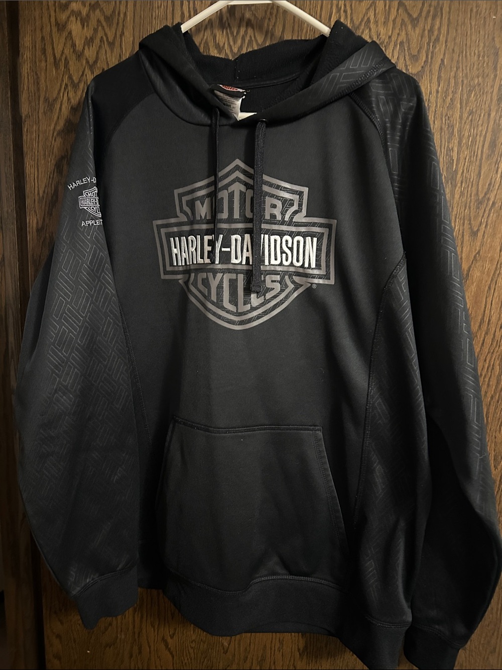 Harley-Davidson Black Pullover Hoodie with Shield Logo